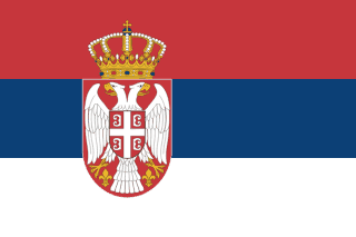 Serbiens flag